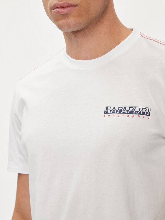 Napapijri Napapijri T-Shirt S-Gras NP0A4HQN Λευκό Regular Fit
