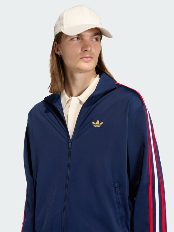 adidas adidas Bluza FIREBIRD Błękitny Loose Fit