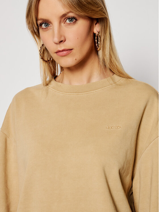 Levi's® Levi's® Pulóver Melrose Slouchy Crew 32951-0002 Barna Regular Fit