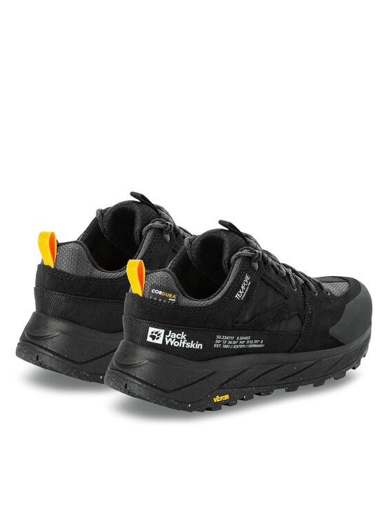 Jack Wolfskin Jack Wolfskin Sneakersy Terraquest Texapore Low M 4056401 Czarny