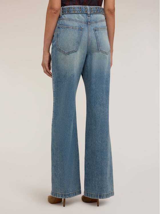 Motivi Motivi Jeansy P492Q004740N004 Turkusowy Over Fit