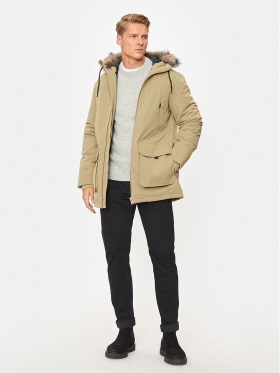 Jack&Jones Jack&Jones Parka Construct 12258406 Beež Regular Fit