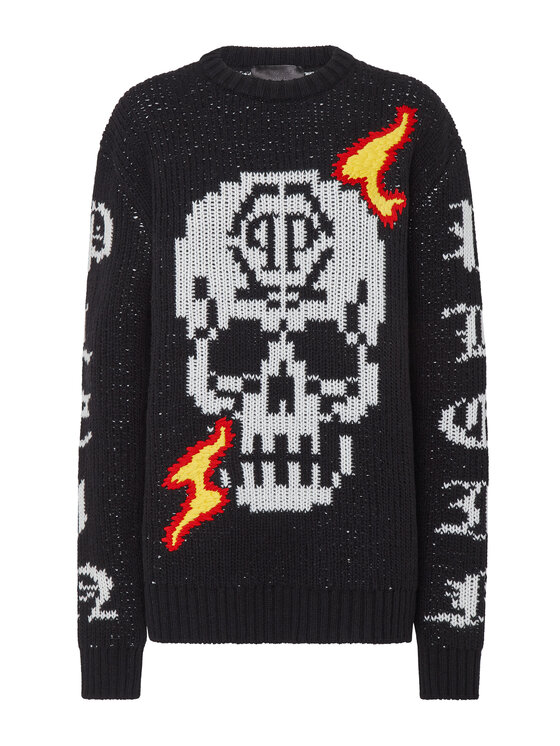 PHILIPP PLEIN PHILIPP PLEIN S dlouhým rukávem 3009 Černá Regular Fit
