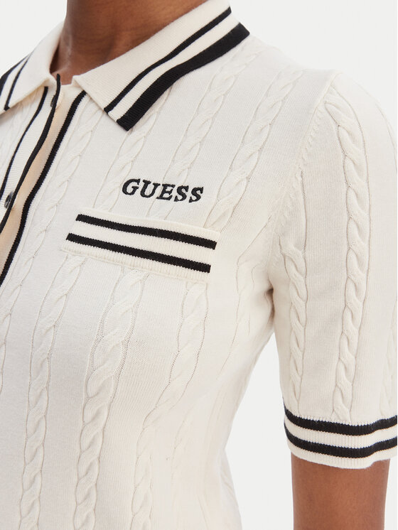 Guess Guess Kardiganas V6RR02 Z4652 Écru Regular Fit