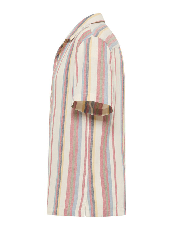 Mustang Mustang Camicia Collin Camp Stripe Multicolore Regular Fit