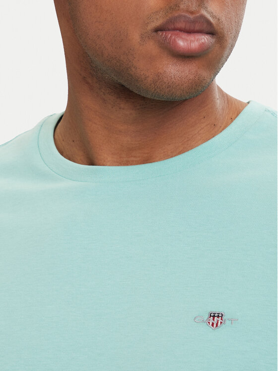 Gant Gant T-krekls Shield  2003184 Tirkīzs Regular Fit
