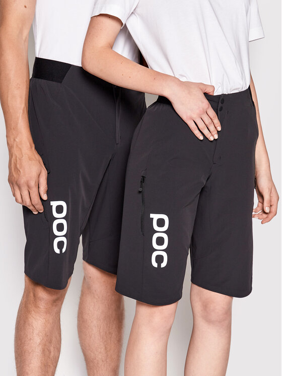 POC POC Szorty rowerowe Unisex 52852 Czarny Regular Fit