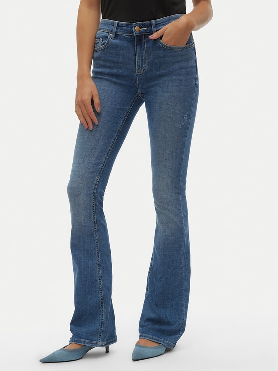 Vero Moda Vero Moda Farmer Flash 10302478 Kék Flared Fit
