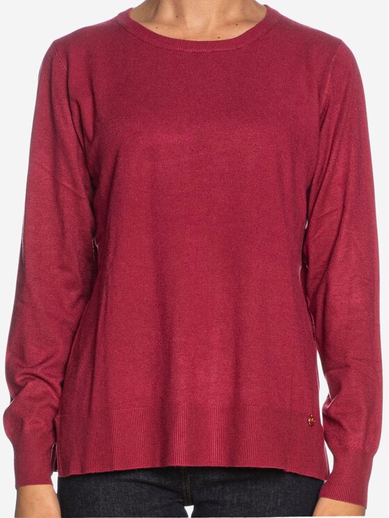 Yes Zee Yes Zee Maglione Maglia donna Bordeaux Regular Fit