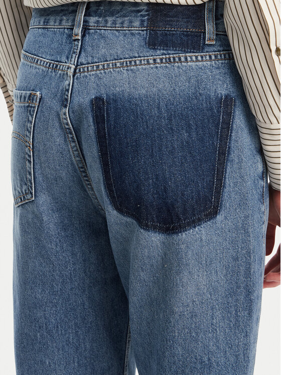 Marella Marella Jeans hlače Tomboy 2523186074 Modra Loose Fit