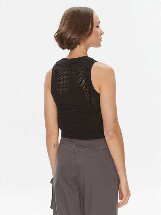 Tommy Jeans Tommy Jeans Top DW0DW18336 Czarny Regular Fit