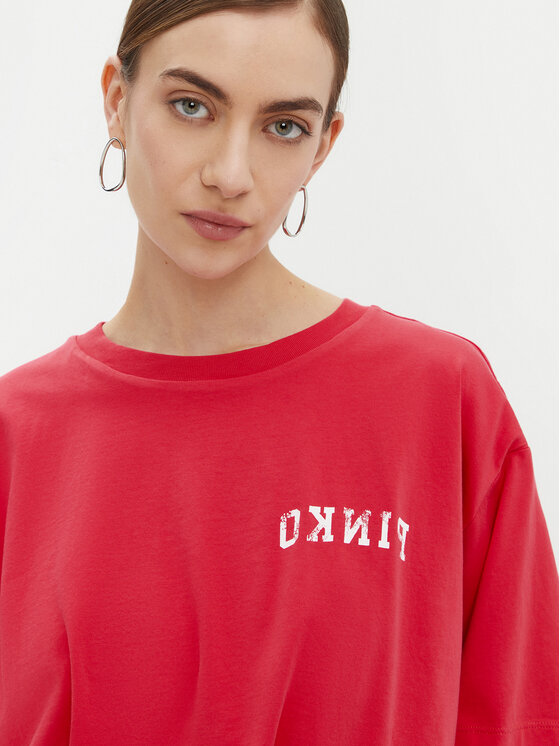 PINKO PINKO Póló Torrone 104257 Rózsaszín Regular Fit