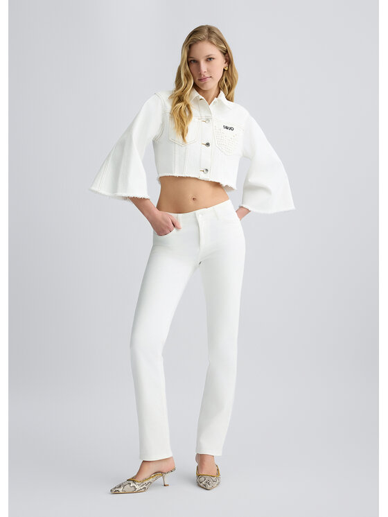 Liu Jo Liu Jo Pantaloni di tessuto UA5079T181610701 Bianco Slim Fit