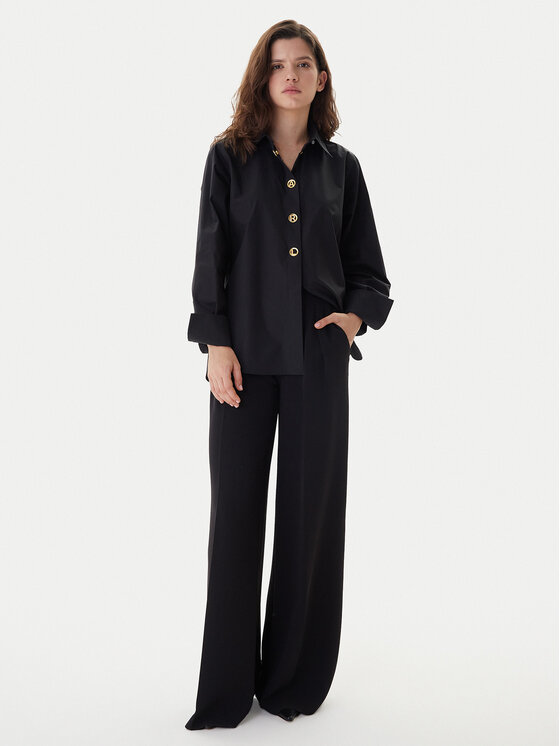 KARL LAGERFELD KARL LAGERFELD Риза B1W11012 Черен Regular Fit