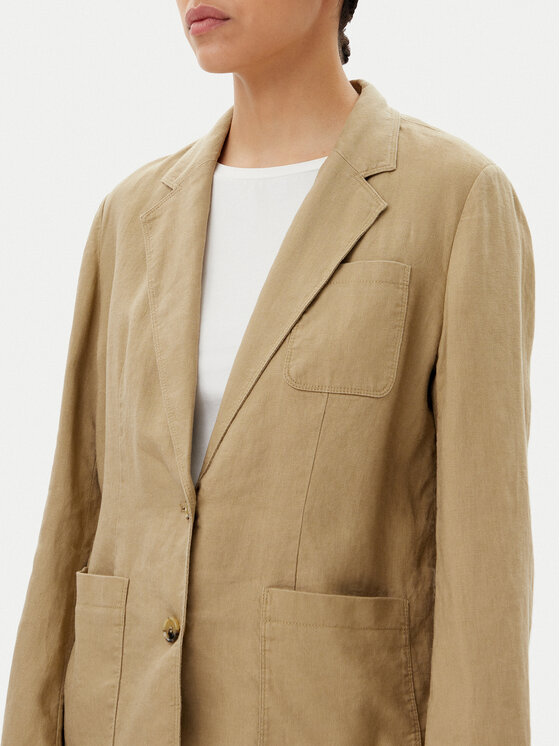 Tommy Hilfiger Tommy Hilfiger Marynarka Ess WW0WW44757 Beżowy Regular Fit