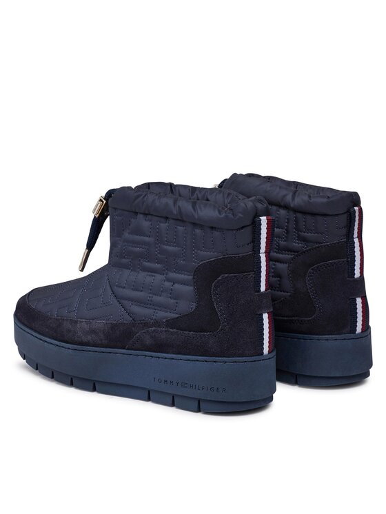 Tommy Hilfiger Tommy Hilfiger Snehule Tommy Monogram Snowboot FW0FW07637 Modrá