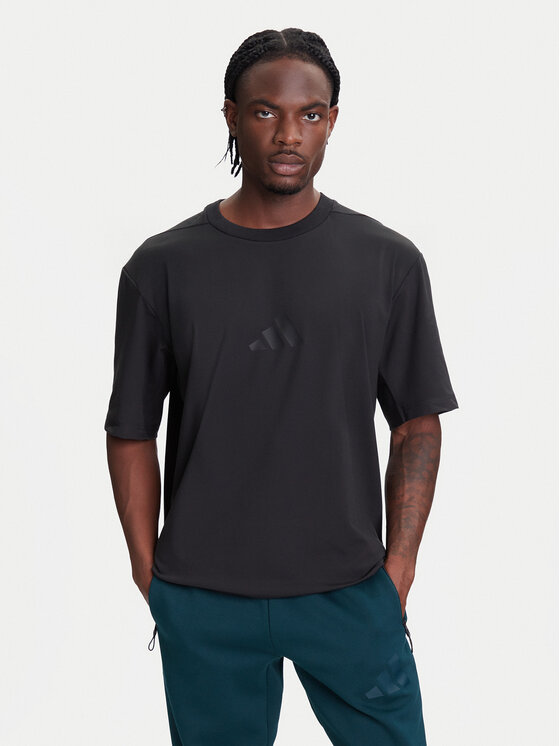 adidas adidas T-Shirt Z.N.E. JJ1151 Czarny Loose Fit