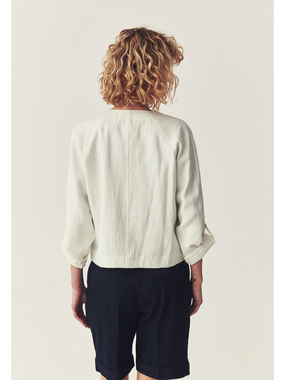 TATUUM TATUUM Bunda bomber ZAFE Bílá Loose Fit