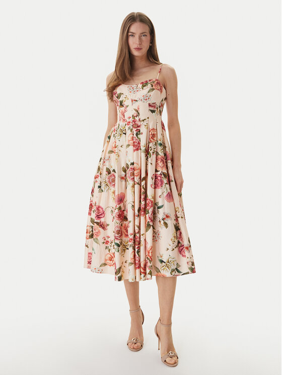 Guess Guess Abito da cocktail W6GKAF W2558 Rosa Regular Fit