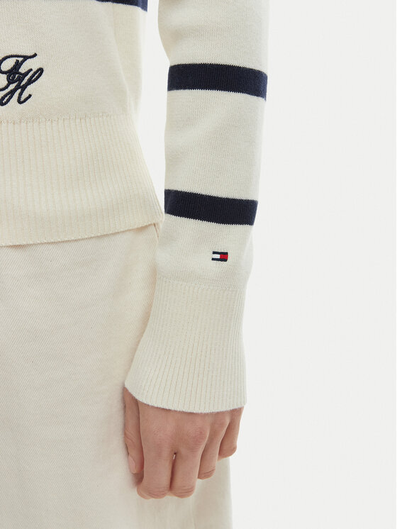Tommy Hilfiger Tommy Hilfiger Kardigán WW0WW49617 Ekru Regular Fit