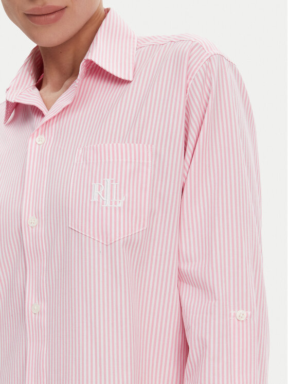 LAUREN RALPH LAUREN LAUREN RALPH LAUREN Camicia da notte ILN32315 Rosa Relaxed Fit
