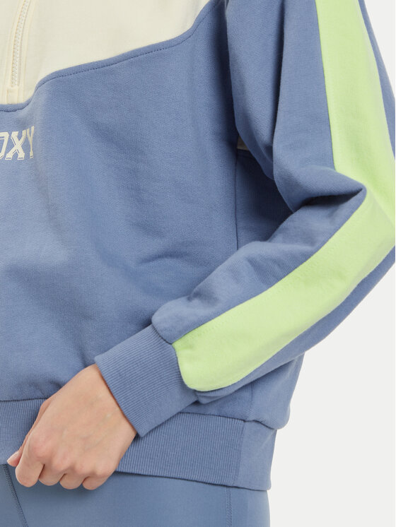 Roxy Roxy Džemperis ar kapuci Essential Energy ERJFT04860 Zils Loose Fit