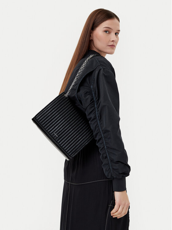 Calvin Klein Calvin Klein Сумка Mini Line Quilt Shoulder Bag K60K613080 Чорний