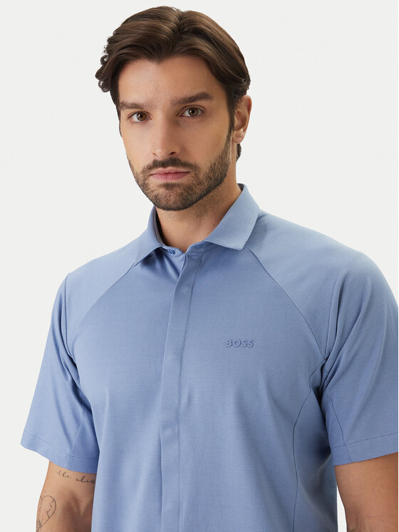 BOSS BOSS Koszula Excurse S 50554450 Błękitny Regular Fit