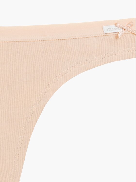 Atlantic Atlantic Stringi Flat Elastic Brązowy