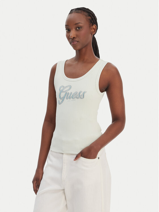 Guess Guess топ W6GP22 K2954 Зелен Regular Fit