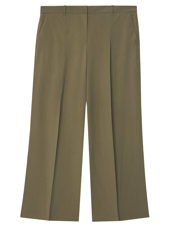 BOSS BOSS Hlače iz tkanine Tiana17 50564491 Zelena Relaxed Fit