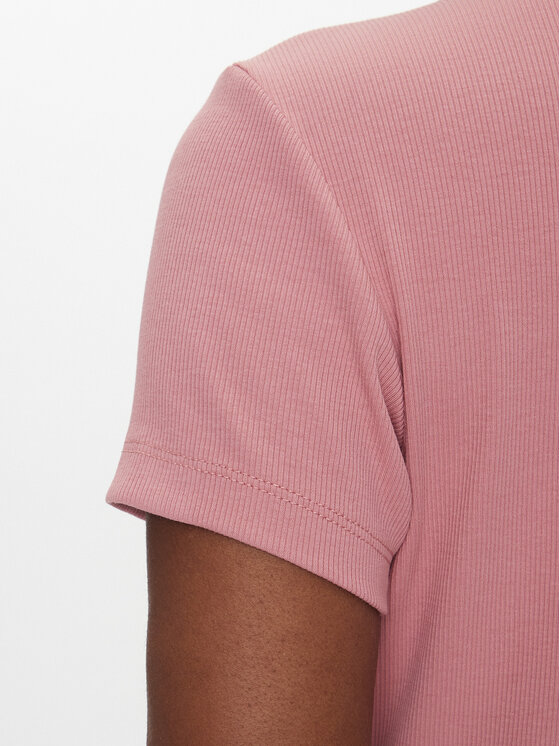Tommy Jeans Tommy Jeans T-shirt Essential DW0DW17385 Rosa Slim Fit