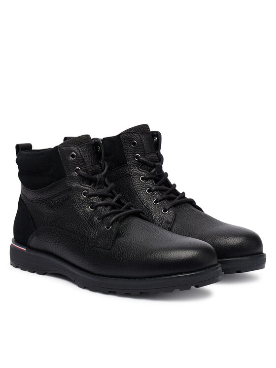 Tommy Hilfiger Tommy Hilfiger Μποτίνια Corporate W FM0FM05606 Μαύρο