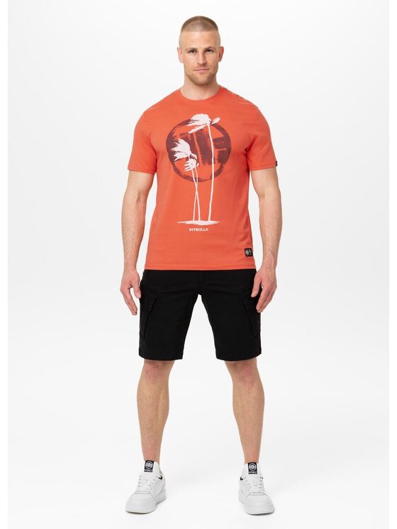 PITBULL PITBULL T-Shirt AUTOMATIC Pomarańczowy Regular Fit