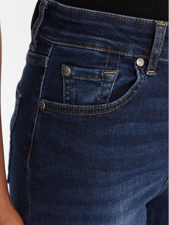 Liu Jo Liu Jo Jeans hlače UF5068 DS615 Mornarsko modra Wide Leg