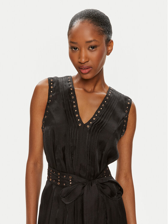 DKNY DKNY Vsakodnevna obleka P4EBTX69 Črna Regular Fit