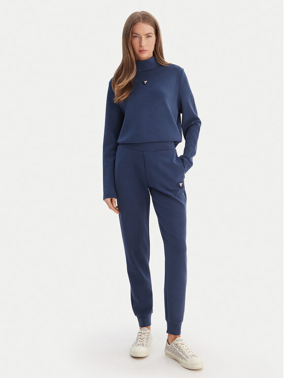 Guess Guess Pulóver V4YQ05 KCAY2 Sötétkék Regular Fit