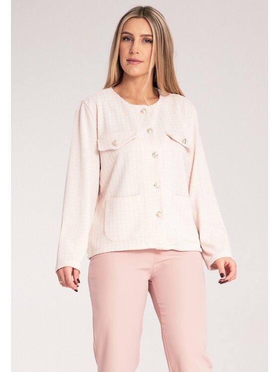 FIGL FIGL Marynarka M1150 Beżowy Regular Fit