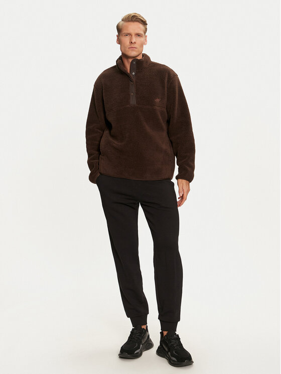 4F 4F Fleece 4FWAW24TFLEM251 Καφέ Regular Fit