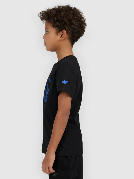 4F 4F T-Shirt HIKING TRIP Czarny Regular Fit