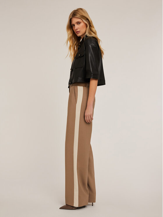 Motivi Motivi Pantaloni di tessuto P204Q003760N022 Marrone Over Fit