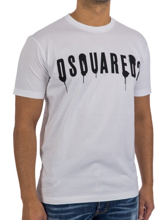 Dsquared2 Dsquared2 T-Shirt S74GD0962 Bílá Slim Fit