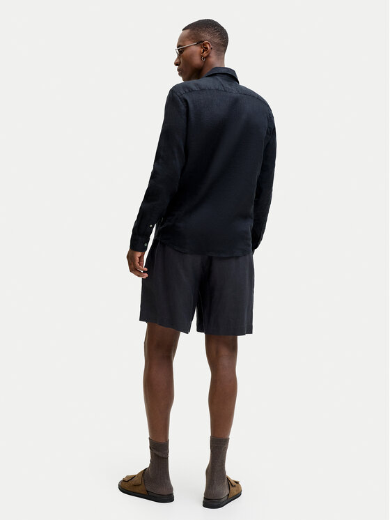 Jack & Jones Jack & Jones Szövet rövidnadrág St. Bill 12253134 Fekete Wide Leg