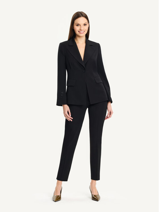 KMX KMX Marynarka 107690007 Czarny Fitted Fit