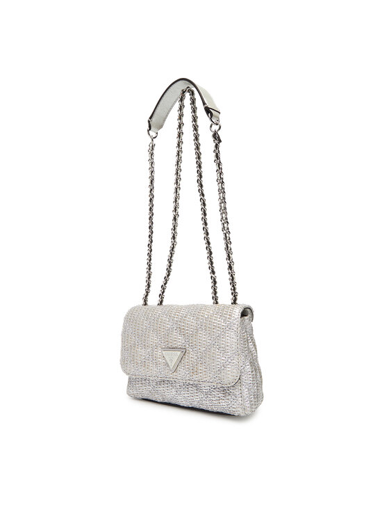 Guess Guess Torebka Giully II Mini HWQM96 73740 Srebrny