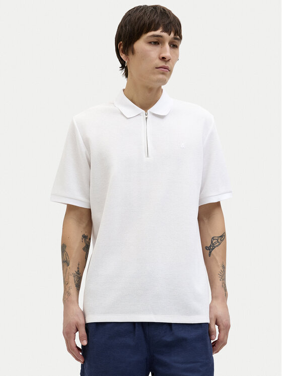 Jack & Jones Tricou polo Austin 12279177 Alb Regular Fit