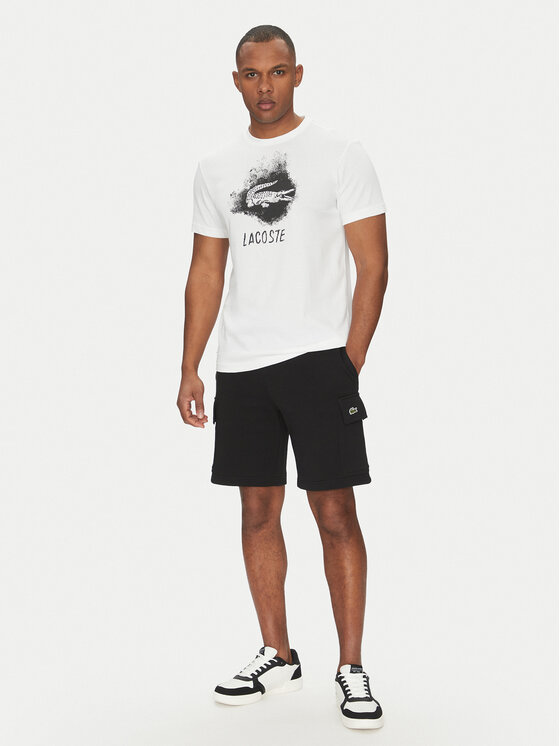 Lacoste Lacoste Sportovní kraťasy GH9743 Černá Regular Fit