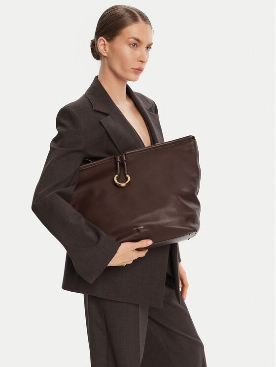 Coccinelle Coccinelle Ročna torba Bag Smoth L E1 T1F 11 01 01 Rjava