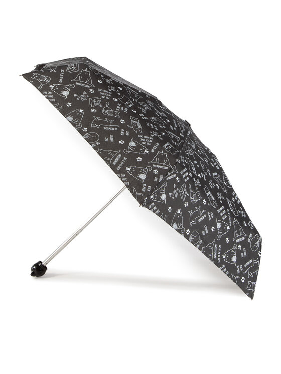 Happy Rain Happy Rain Dáždnik Ultra Mini Cats 43405 Čierna
