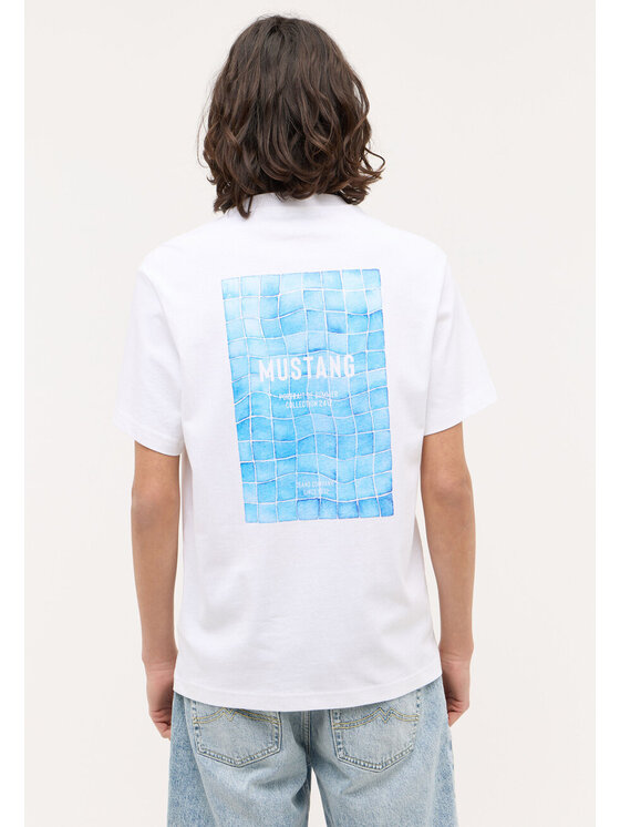 Mustang Mustang T-shirt ALVARADO Bianco Loose Fit